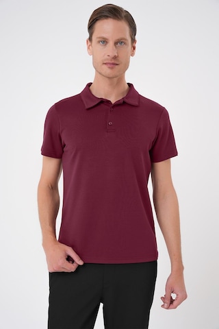 Efor Comfort Fit Polo Yaka Esnek Pamuk Casual Bordo Tişört Ts 886 Bordo