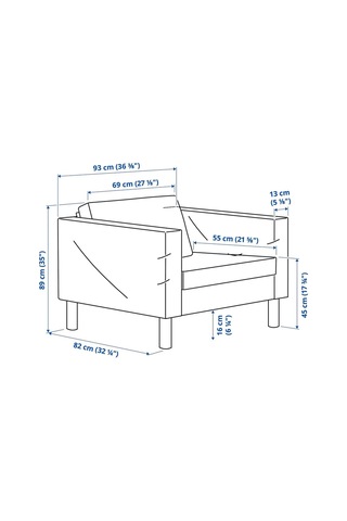 Ikea Beyaz Şık Berjer Koltuk - Tekli Koltuk