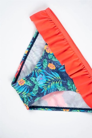 Adisia Kız Çocuk Nar Çiçeği Fırfırlı Çiçekli Bikini Altı Nar Çiçeği