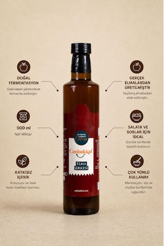 Canbakkal Doğal Elma Sirkesi 500 Ml