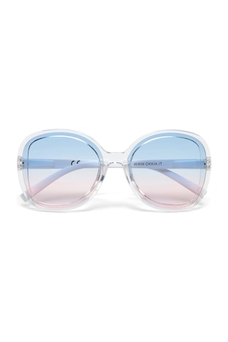 Okkia Anna Butterfly Kadın Güneş Gözlüğü Blue/pink Degrade Şeffaf
