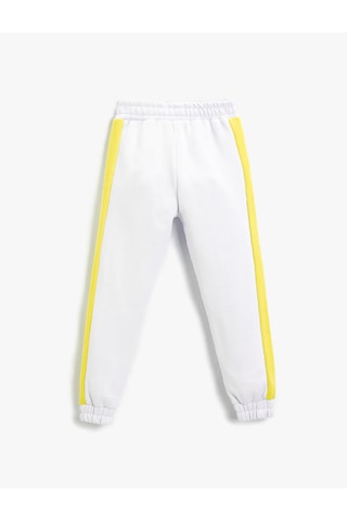Koton Renk Bloklu Jogger Eşofman Altı Cepli Ekru 2skg40025ak
