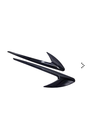 Universal Çamurluk Hava Deliği (Race) Vent Piano Siyah ABS