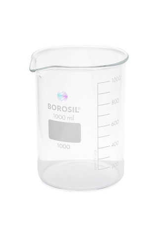 Cam Beher %100 Borosilikat 3.3 Borosil Yüksek Kaliteli 1000 ML