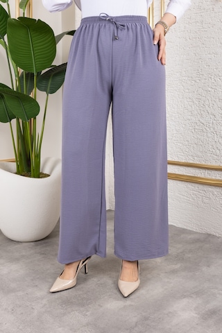 Beli Lastikli Salaş Ayrobin Pantolon - Gri / A0103 Gri