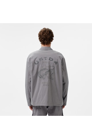 Unıted4 Oversize Erkek Gri Ceket Anjo Gri