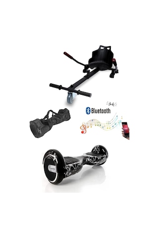 Citymate Elektrikli Kaykay Hoverboard Akıllı Denge 6.5 Inch + Hoverkart + Çanta Extrem Paket D02