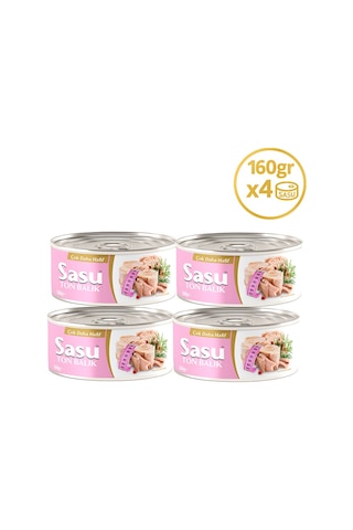 Sasu Light Suda Ton Balığı Bütün Dilim 4 x 160 G Sasu Light Suda Ton Balığı Bütün Dilim 4 x 160 G