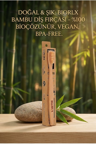 Bambu Diş Fırçası Medium Çevre Dostu Bpa Free - Bamboo Toothbrush