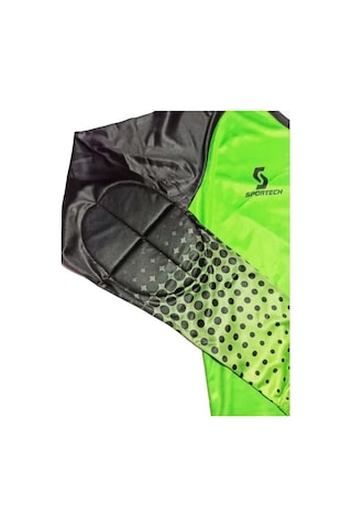 Sportech Yeşil Şortu Sünger Destekli Kaleci Forma Takımı R0124 Yeşil - Siyah
