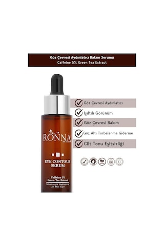 Ronna Beauty Göz Çevresi Aydınlatıcı Ve Renk Tonu Eşitleyici Cilt Bakım Seti