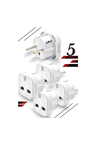 Mn6 M04 Priz Dönüştürücü/5 Adet Fiş Çevirici Adaptör-şarj Aleti Fiş Dönüştürücü
