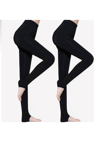 Colezium Siyah Peluş Tayt Pt580-1 - Renkli / L/xl Renklı