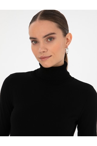Pierre Cardin Kadın Siyah Kazak /triko 50315747-vr046 Siyah