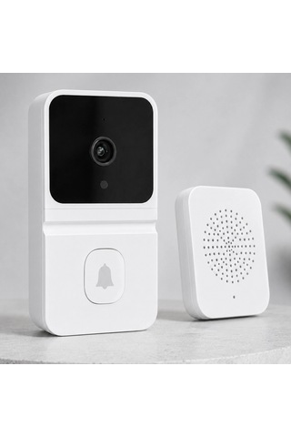 Hd Görüntülü Akıllı Wi-fi Kapı Zili Beyaz Çift Yönlü Sesli Kamera Sistemi