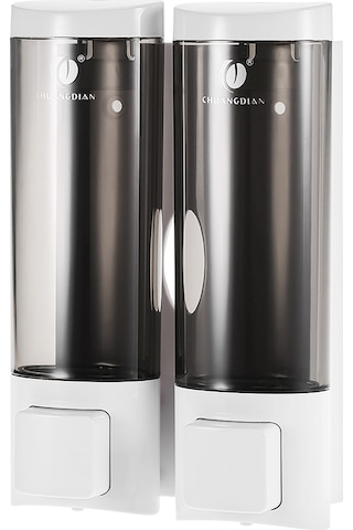 Geeroyoo Duş Jeli Ve Şampuan İçin Çiftli Duvar Tipi Manuel Sabunluk - 200ml X 2 Diğer