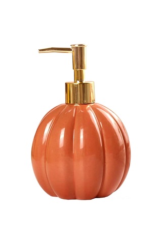 Tenfowee Halloween Balkabaklı Sabunluk, Altın Pompalı Seramik Sabun Dispanseri, Mutfak Ve Banyo İçin Yeniden Doldurulabilir Sabunluk Diğer