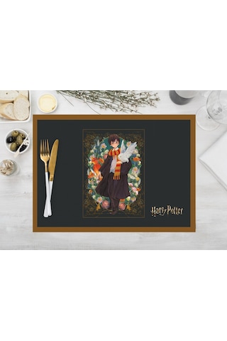 Adawall Home Harry Potter Characters Kumaş Amerikan Servis 4'lü Çok Renkli