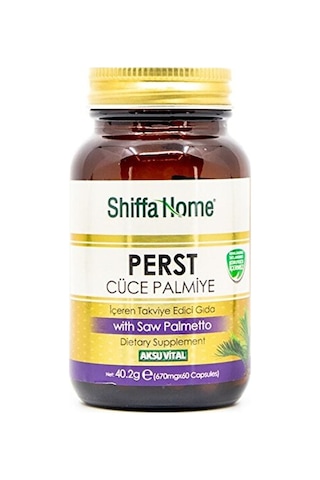 Perst Cüce Palmiye Saw Palmetto 670mg 60 Kapsül Aksu Vital