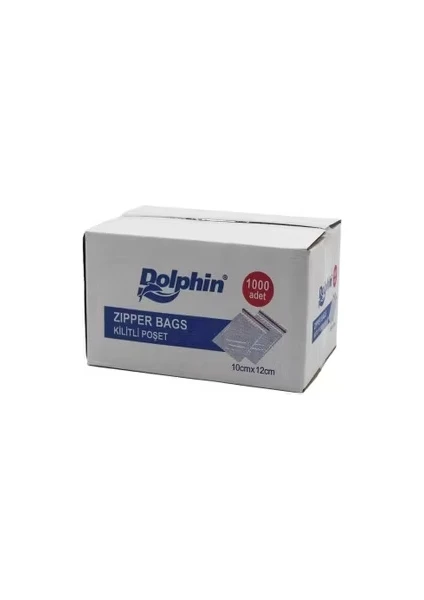 Şeylişeyler - Dolphin Kilitli Poşet 10 12 Cm 1000 Adet 1 Kutu