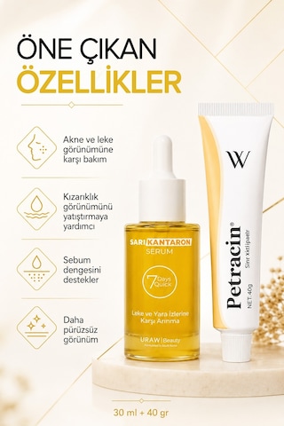 Uraw Akne Ve Leke Görünümüne Karşı Cilt Onarıcı Set