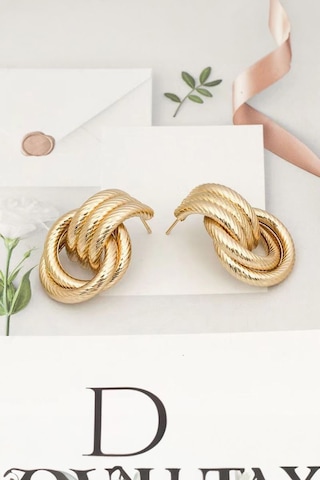 Chavin Gold Bijuteri Retro Tarz Bayan Mini Halka Küpe Ev18sr Gold