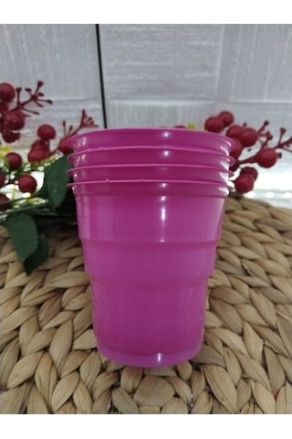 Fuşya Plastik Kullan At Bardak 25 Li Paket