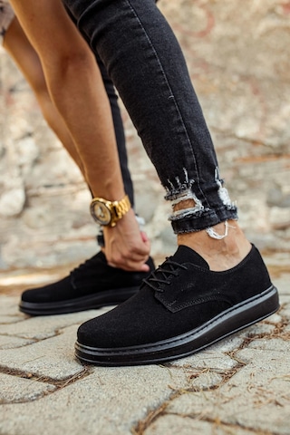 Natural Shoes Mn003 - Sst Comoscio Classico Erkek Ayakkabı Sıyah Sıyah