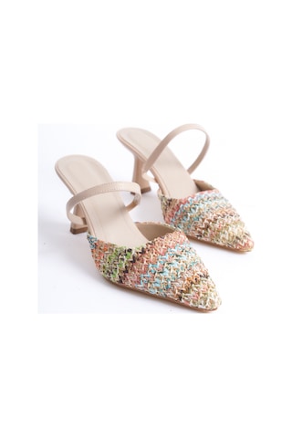 Daxtors Garantili D449 Günlük Kadın Klasik Topuklu Ayakkabı Çok Renkli