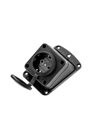 Byes 1/16a 220v Monofaze Kauçuk Tekli Eğik Duvar Priz 5 Adet