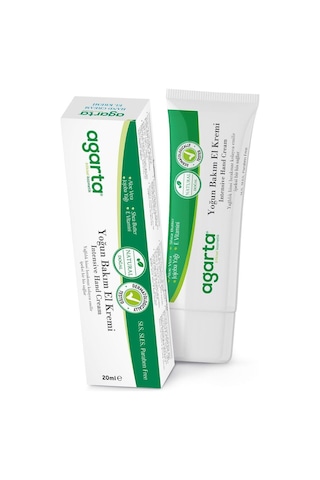 Agarta Doğal Nemlendirici Yoğun Bakım El Kremi -vitamin E Ve B5 - Jojoba, Shea Butter - 20 ML