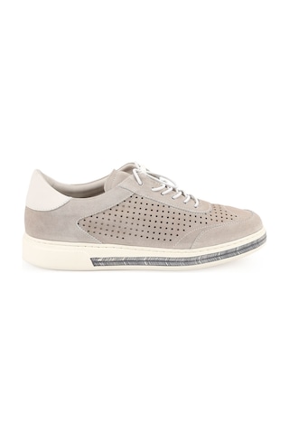 Libero Lz5903 Lazer Kesim Delikli Süet Hafif Eva Taban Kadın Sneaker Kemik