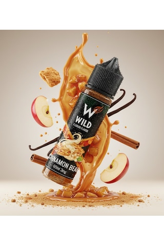 Cinnamon Bear - Premium Aroma 60ml - Elmalı Turta, Tarçın, Krema - Likit Tatlandırıcı