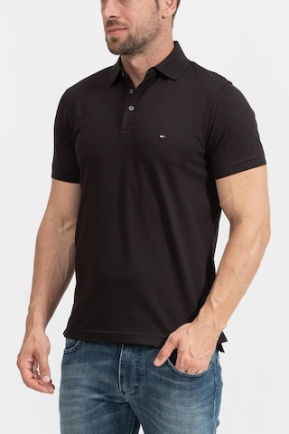 Tommy Hilfiger 1985 Slim Polo Erkek Polo Yaka T-shirt-10811 Siyah