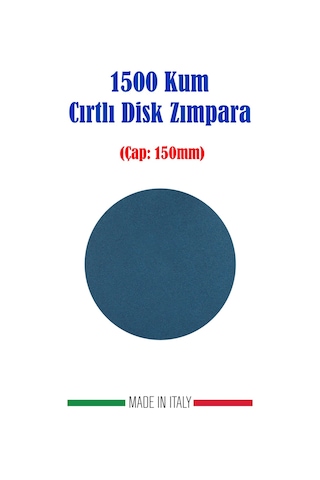 Grin Su Geçirmez Cırtlı Disk Film Zımpara 150 MM 1500 Kum