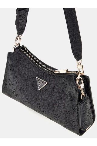 Guess Cresıdıa Top Zıp Shoulder Bag Deesa Logo Cnvrtble Pg934918 Siyah
