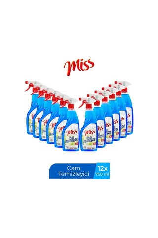 Miss Cam Temizleyici Spreyli 12 x 750 ML