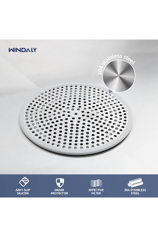 3 Paket Duş Drenajı Saç Yakalayıcı/kapak/süzgeç, Durak Drenaj Koruyucusu/kapağı, Paslanmaz Çelik 3 Paket Paslanmaz Çelik