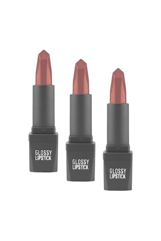 Tr 315 Glossy Plum Parlak Ruj - Nemlendirici Etkili Pürüzsüz Dudak Görünümü - Glossy Lipstick 3 Paketi Diğer