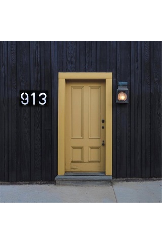 Sones 0.36w Güneş Enerjili Duvar Montajı 6 Led Aydınlatma Kapı Plakası Lambası Ev Numarası Veranda Işıkları Güneş Paneli İle 2