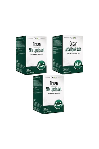 Ocean Alfa Lipoik Asit 600 Mg 30 Tablet 3 Adet
