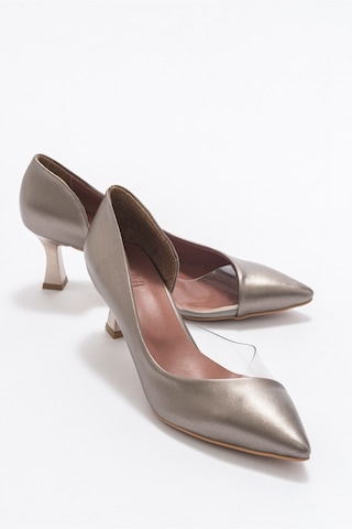 353 Bakır Lara Topuklu Kadın Ayakkabı Bakır