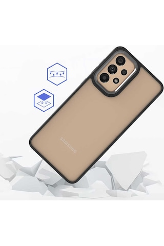 Zore Samsung Galaxy Uyumlu A52 Kılıf Omsy Flora Kapak - Kırmızı