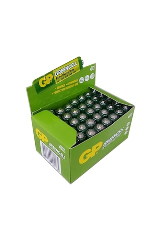 GP 24G-2S2 Greencell Çinko Karbon AAA İnce Kalem Pil 40'lı