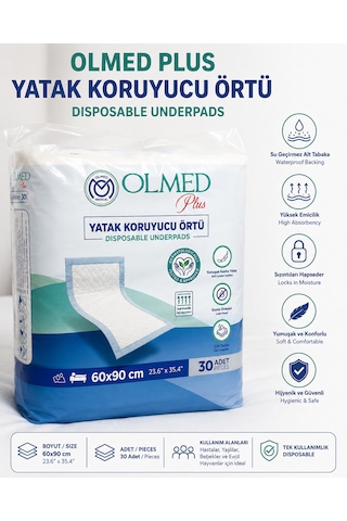 Olmed Yatak Koruyucu 60 90 Cm 30'lu