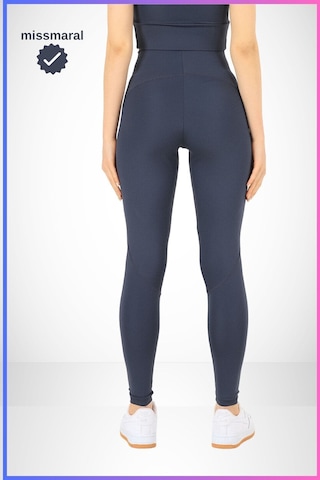 Missmaral Slim Fit Tayt Yüksek Bel Toparlayıcı Antrasit Spor Model Flatlock Dikiş Detaylı Oslo 1090 Antrasit