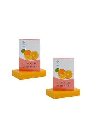 Glikolik Asit Sabunu, Light Up Aha Bha Peeling Yenileyici Gözenek Sıkılaştırıcı Portakal C Vitamini, Cildinizi Derinlemesine Temizleyen Ve Yenileyen Güçlü Bir Çözüm 2 Adet