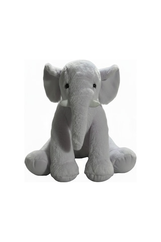 Peluş Fil 45 Cm Gri Çok Renkli
