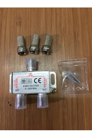 1 Giriş 2 Çıkış Kablo Tv Uydu Anten Çoklayıcı Splitter Ikili