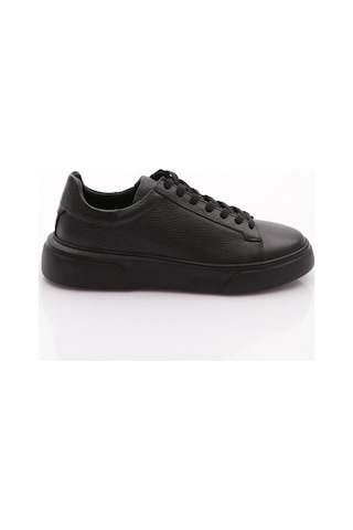 Dgn Toby Erkek Hakiki Deri Sneaker Ayakkabi Siyah